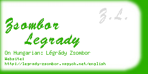 zsombor legrady business card